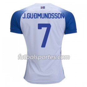 Camisetas Islandia J.Gudmundsson 7 Segunda Equipacion Mundial 2018